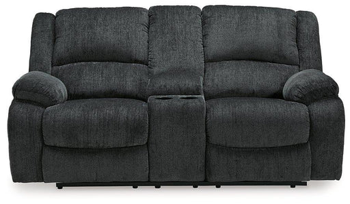 Draycoll Reclining Loveseat with Console - J. Patrick’s Furniture (Pooler, GA)
