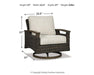 Paradise Trail Paradise Trail Fire Pit Table with 4 Nuvella Swivel Lounge Chairs - J. Patrick’s Furniture (Pooler, GA)