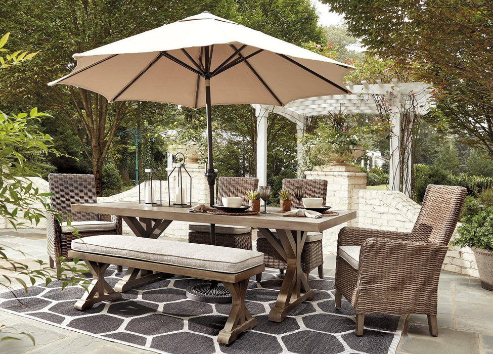 Beachcroft Outdoor Dining Set - J. Patrick’s Furniture (Pooler, GA)