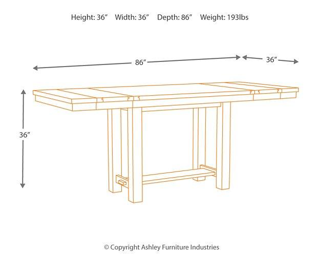 Moriville Counter Height Dining Set - J. Patrick’s Furniture (Pooler, GA)
