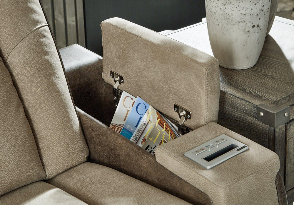 Next-Gen DuraPella Power Reclining Loveseat with Console - J. Patrick’s Furniture (Pooler, GA)