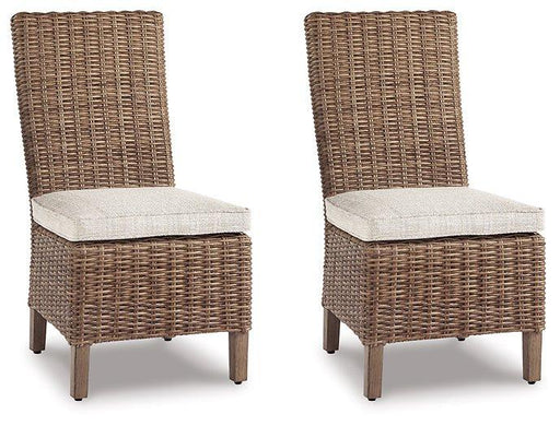 Beachcroft Outdoor Side Chair with Cushion (Set of 2) - J. Patrick’s Furniture (Pooler, GA)