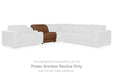 Magic Man Power Reclining Sectional with Console - J. Patrick’s Furniture (Pooler, GA)