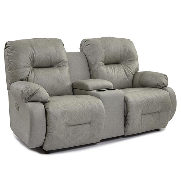 BRINLEY COLLECTION LEATHER POWER HEAD TILT RECLINING CONVERSATION SOFA- U700CZ4 - J. Patrick’s Furniture (Pooler, GA)