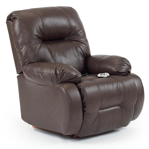 BRINLEY LEATHER POWER HEAD TILT SPACE SAVER RECLINER- 8MZ84LV - J. Patrick’s Furniture (Pooler, GA)