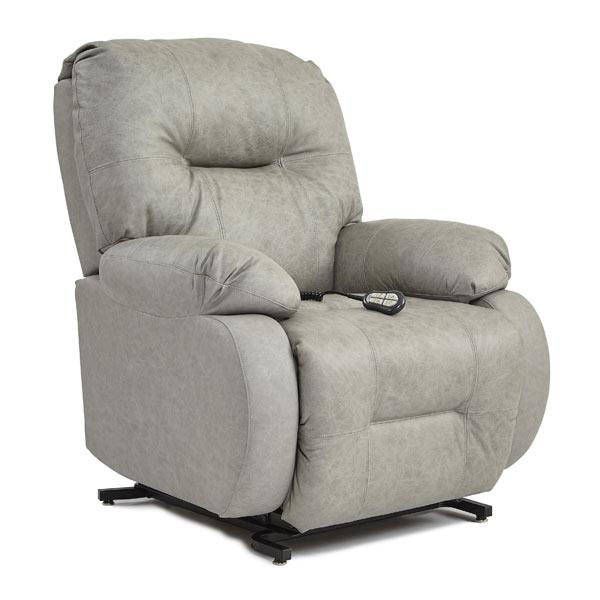 BRINLEY LEATHER POWER HEAD TILT SPACE SAVER RECLINER- 8MZ84LV - J. Patrick’s Furniture (Pooler, GA)