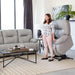 BRINLEY LEATHER POWER HEAD TILT SWIVEL GLIDER RECLINER- 8MZ85LU - J. Patrick’s Furniture (Pooler, GA)
