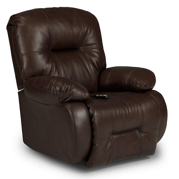 BRINLEY LEATHER POWER HEAD TILT SPACE SAVER RECLINER- 8MZ84LU - J. Patrick’s Furniture (Pooler, GA)