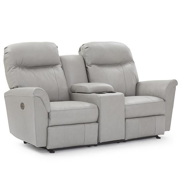 CAITLIN LOVESEAT LEATHER POWER ROCKING CONSOLE LOVESEAT- L420CQ7 - J. Patrick’s Furniture (Pooler, GA)