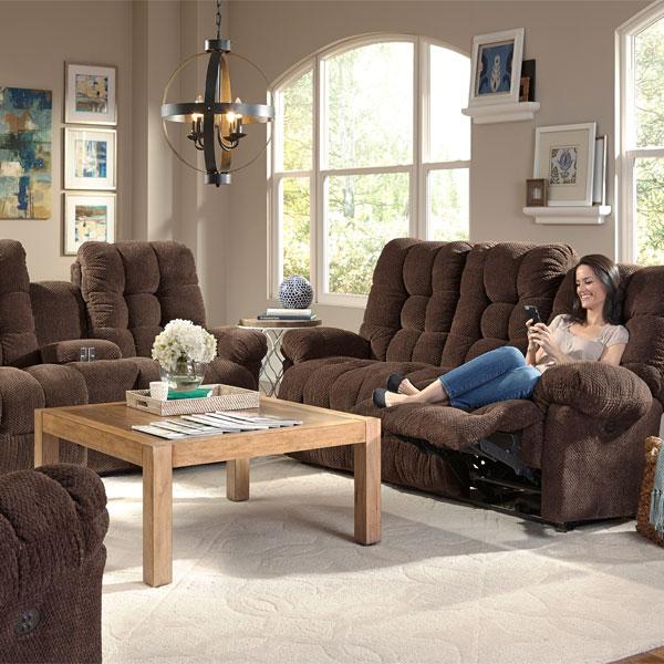 EVERLASTING COLLECTION POWER HEAD TILT RECLINING SOFA- S515RZ4 - J. Patrick’s Furniture (Pooler, GA)