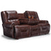 GENET COLLECTION LEATHER RECLINING SOFA W/ FOLD DOWN TABLE- S960CA4 - J. Patrick’s Furniture (Pooler, GA)