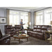 GENET COLLECTION LEATHER RECLINING SOFA W/ FOLD DOWN TABLE- S960CA4 - J. Patrick’s Furniture (Pooler, GA)