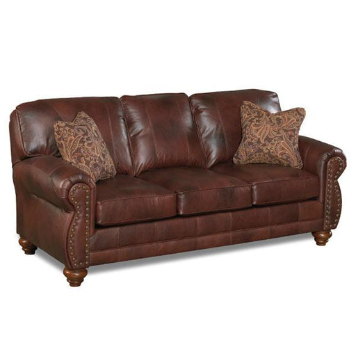 NOBLE COLLECTION LEATHER STATIONARY SOFA- S64RLU - J. Patrick’s Furniture (Pooler, GA)