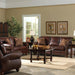 NOBLE COLLECTION LEATHER STATIONARY SOFA- S64RLU - J. Patrick’s Furniture (Pooler, GA)