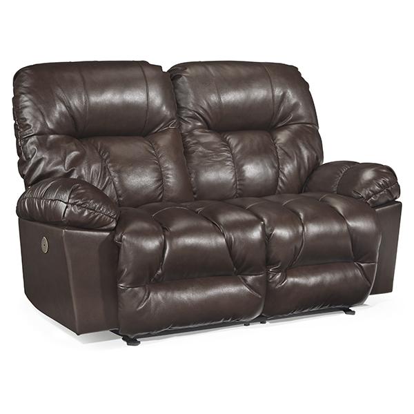 RETREAT LOVESEAT LEATHER POWER ROCKING CONSOLE LOVESEAT- L800CQ7 - J. Patrick’s Furniture (Pooler, GA)