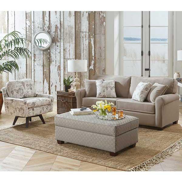 SHANNON COLLECTION STATIONARY SOFA FULL SLEEPER- S14FR - J. Patrick’s Furniture (Pooler, GA)