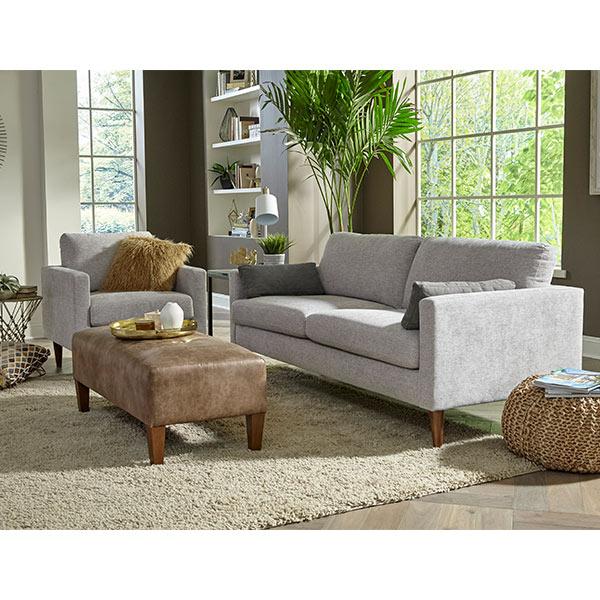 TRAFTON COLLECTION STATIONARY SOFA W/2 PILLOWS- S10BG - J. Patrick’s Furniture (Pooler, GA)