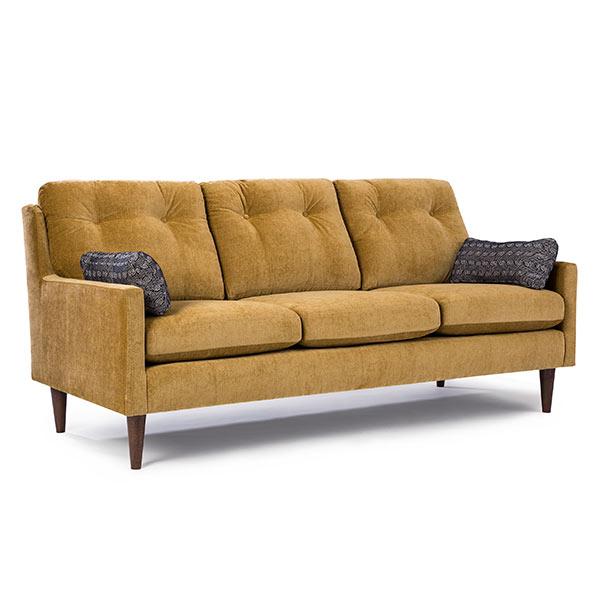 TREVIN COLLECTION STATIONARY SOFA W/2 PILLOWS- S38R - J. Patrick’s Furniture (Pooler, GA)