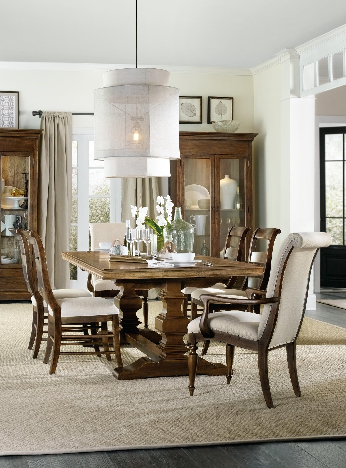 Pecky Pecan Veneers and Fabric