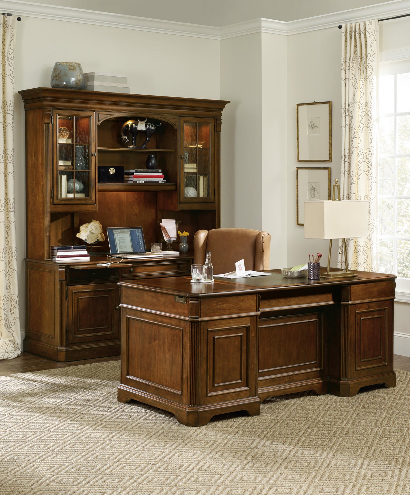 Cherry Veneers and Bonded Leather