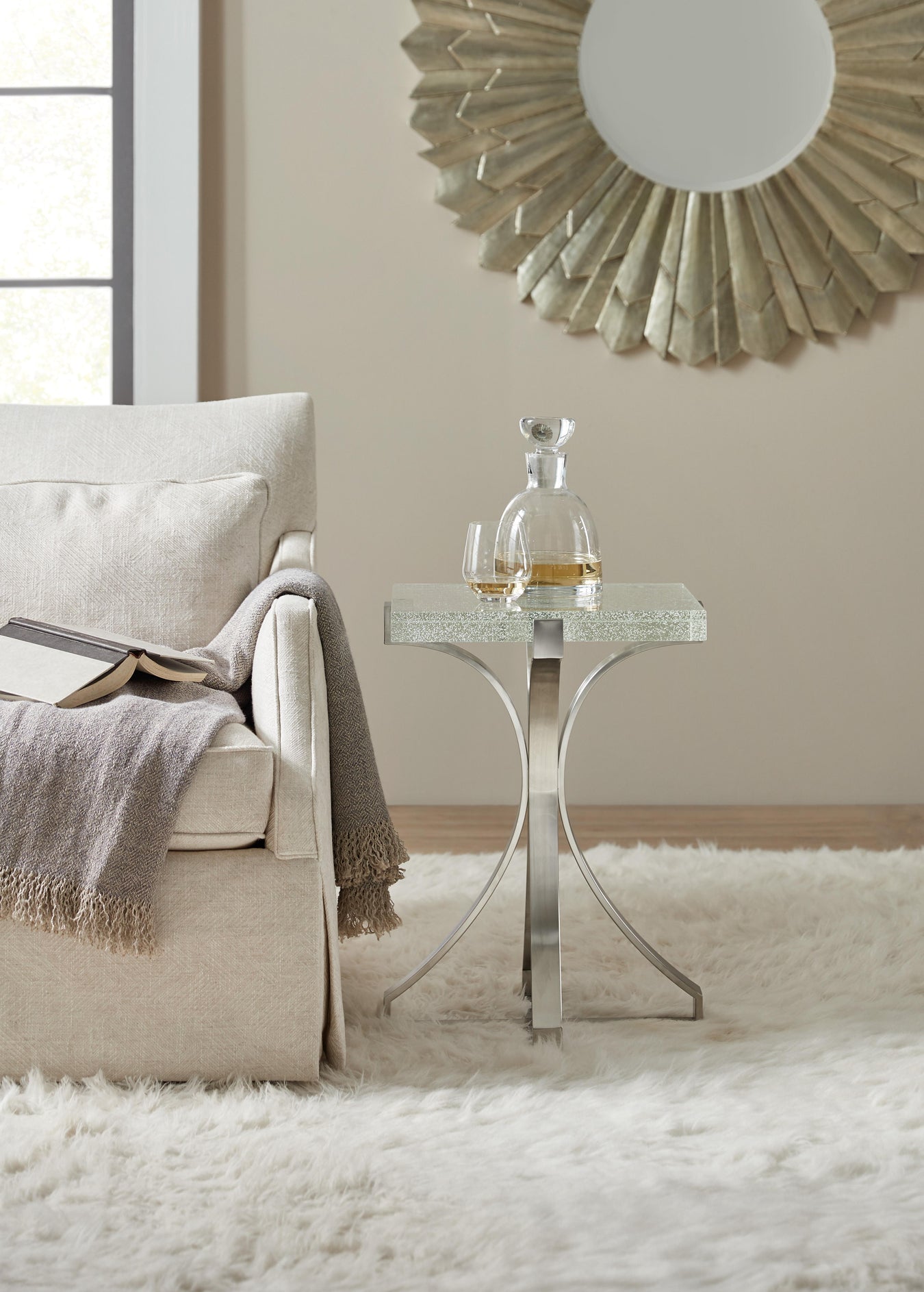 Bubble Glass and Stainless Steel