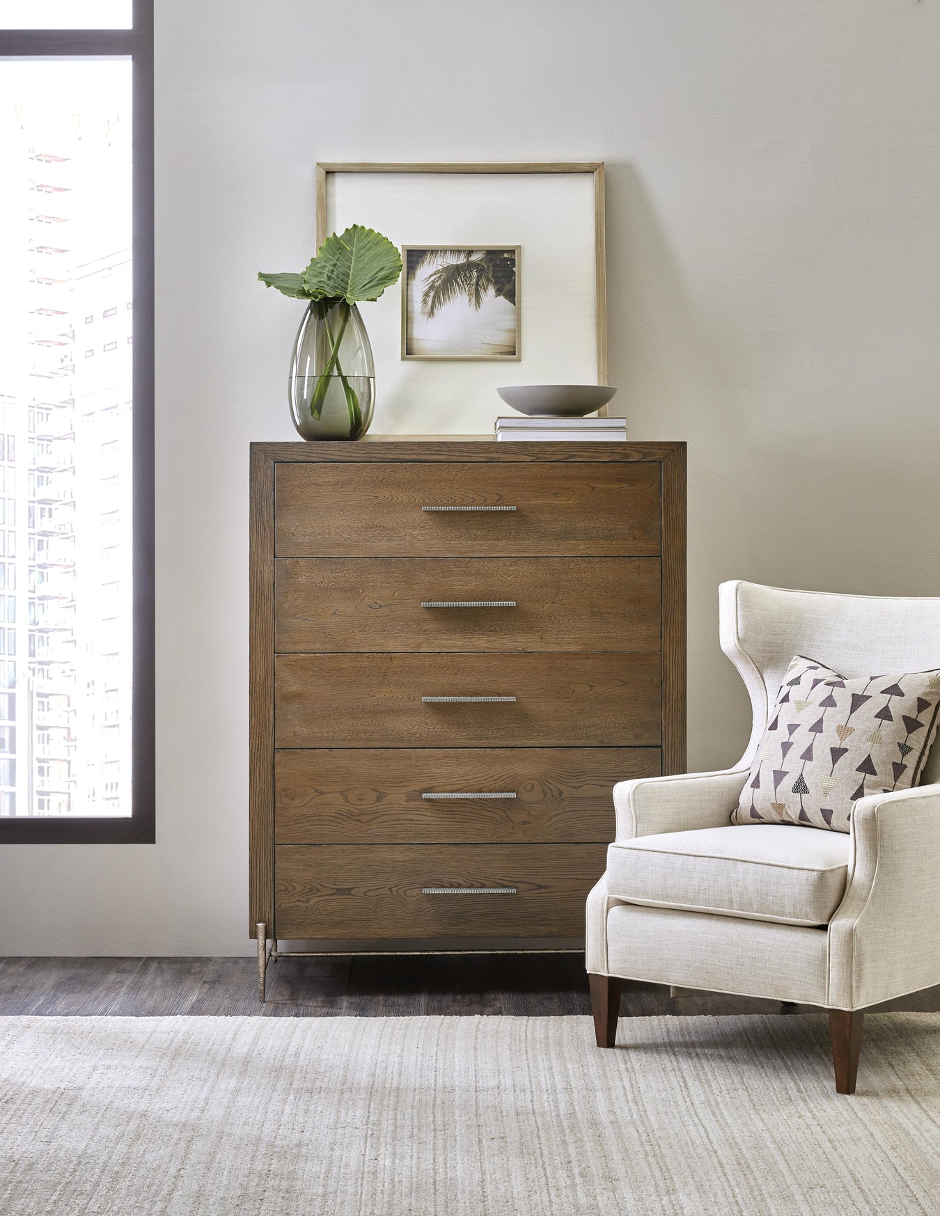 White Oak Veneers and Metal