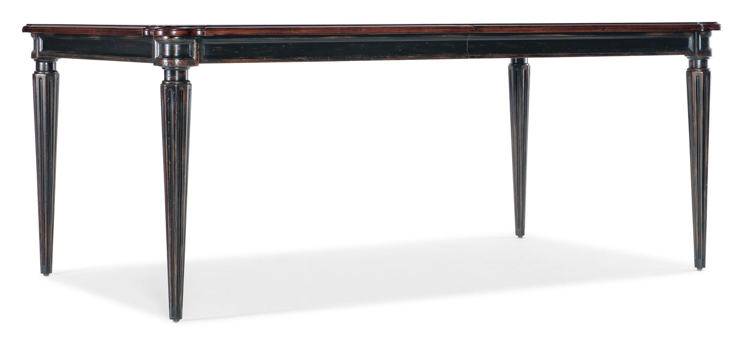 Charleston Rectangle Leg Dining Table w-2-22in leaves