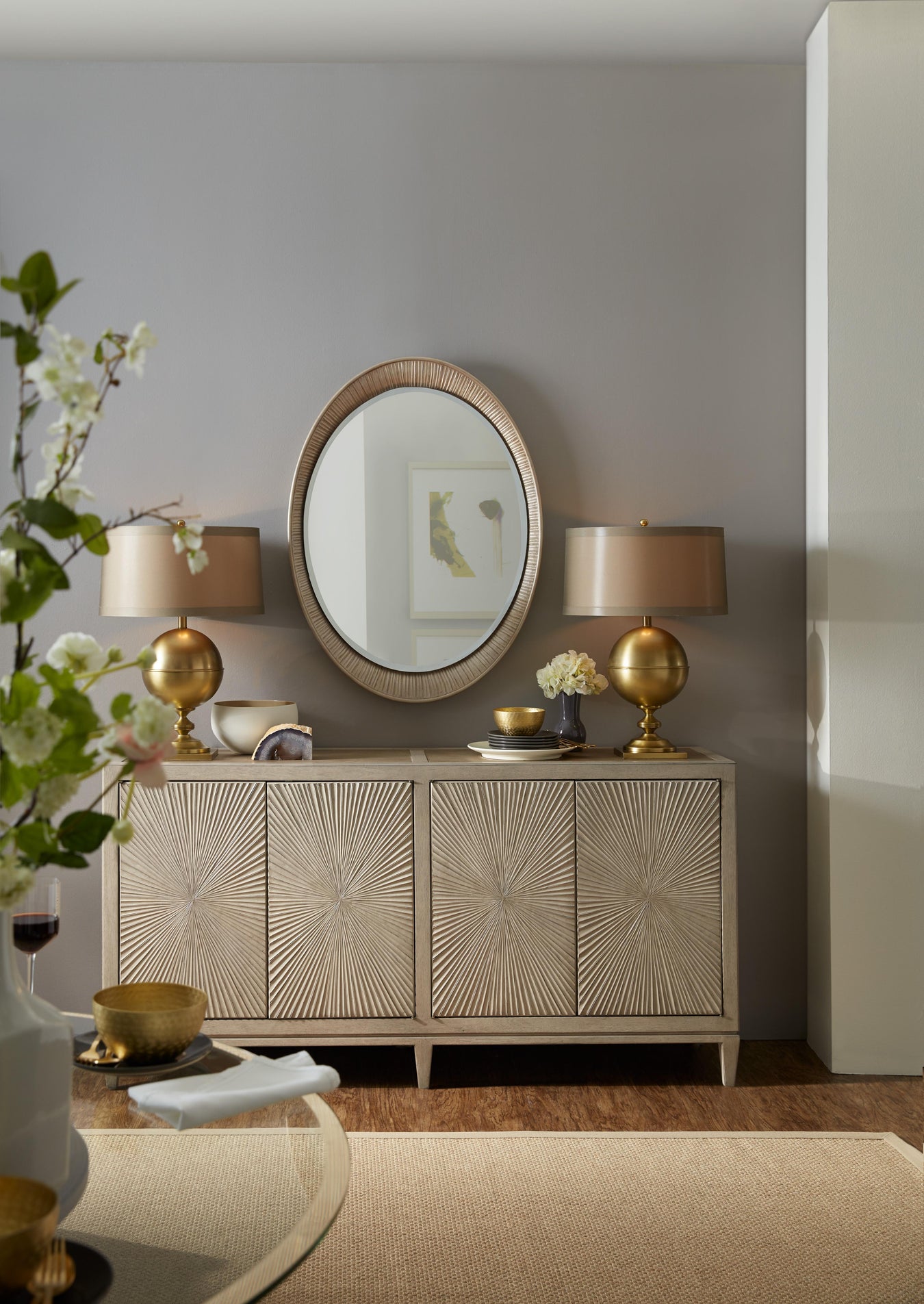 Walnut Veneers and Faux Shagreen