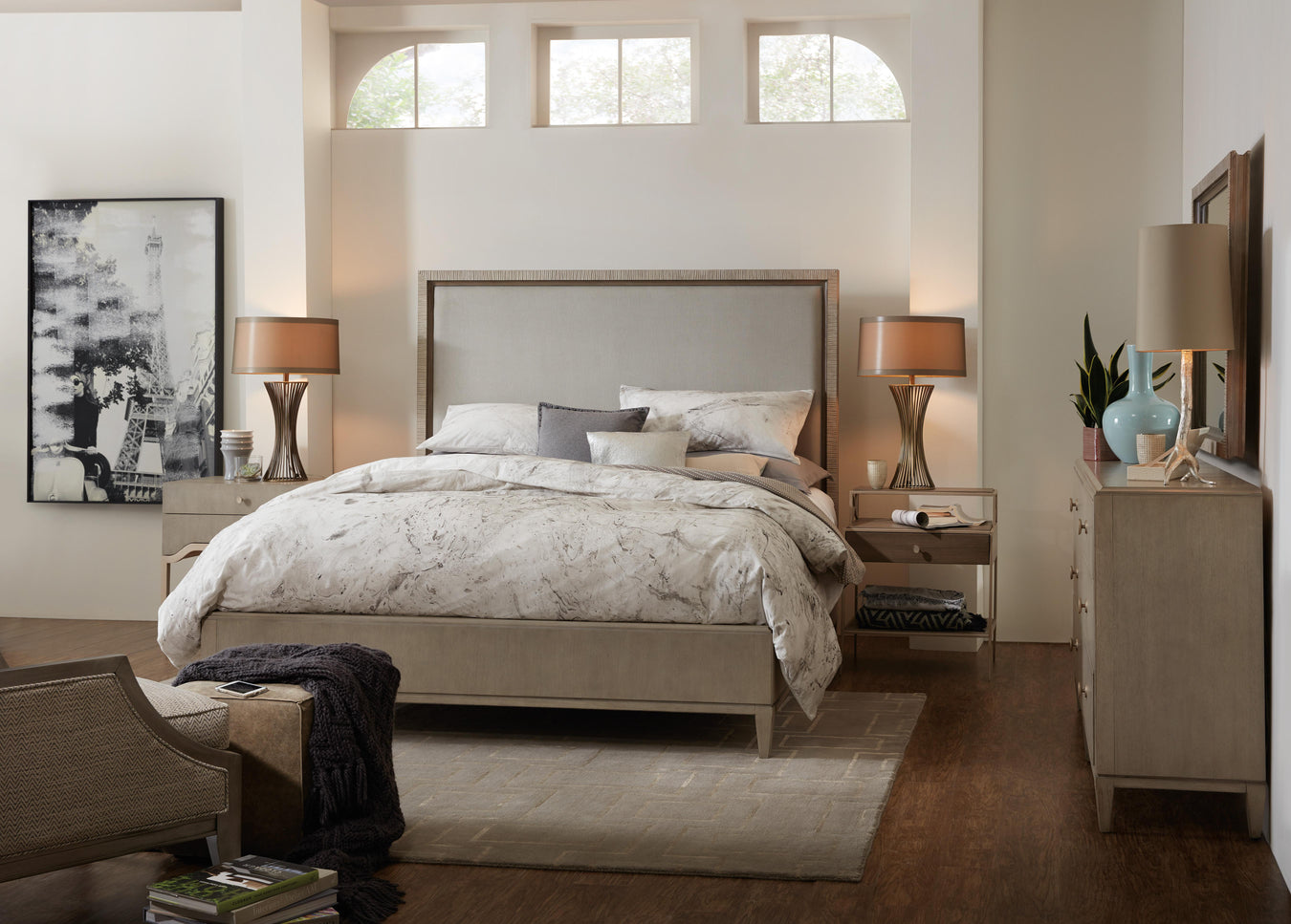 Chinese Walnut Veneers and Fabric
