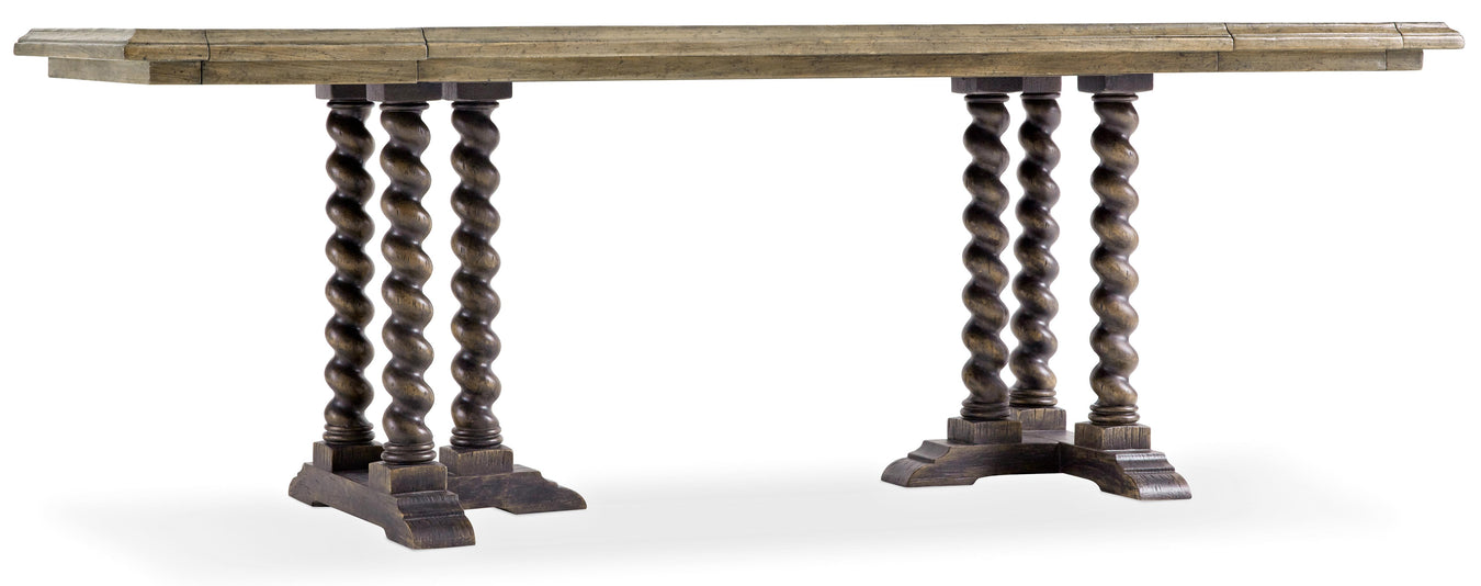 Pecky Hickory Veneer and Solid-Wood Edge Top