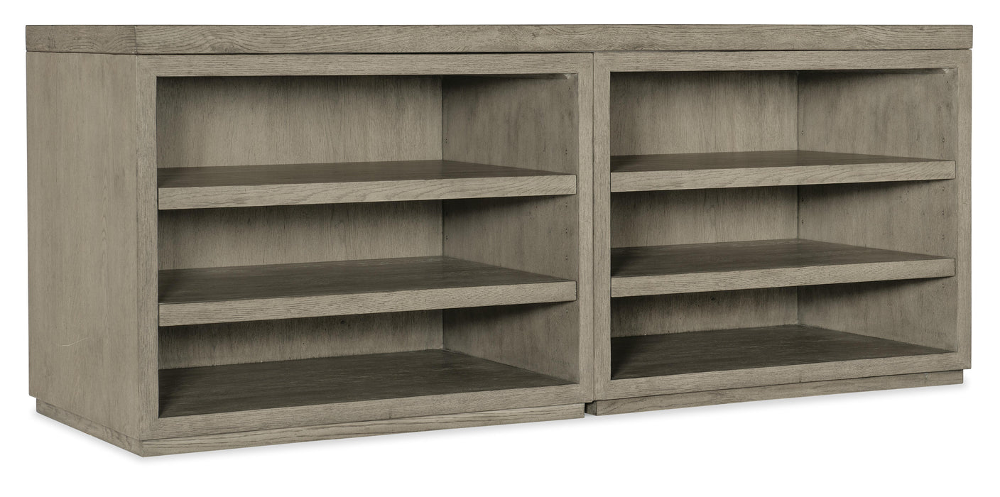 Linville Falls 72" Credenza with Two Open Desk Cabinets