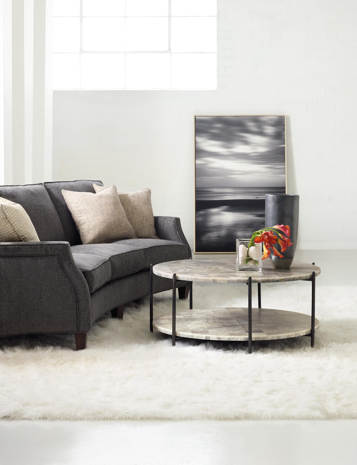Metal and White Onyx