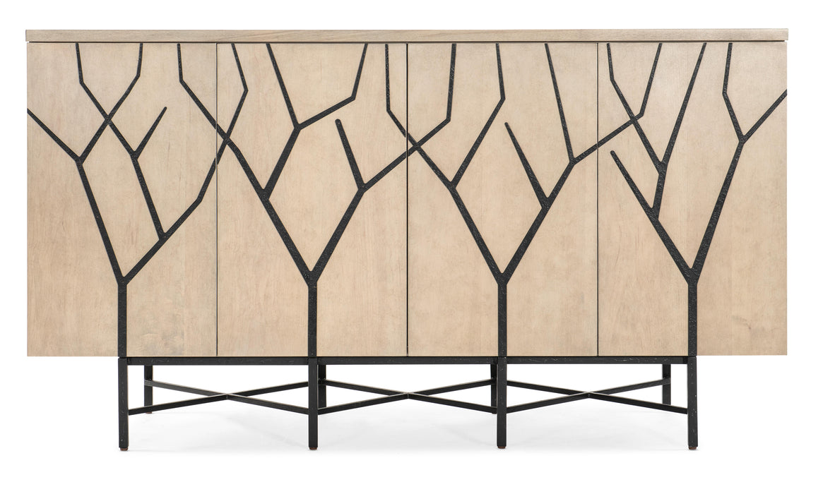 Melange Branched Four Door Entertainment Credenza