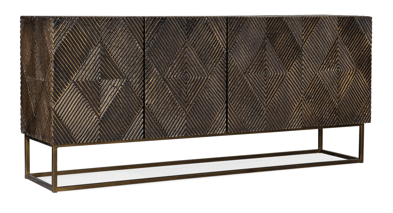 Mango Wood with Brass Foil