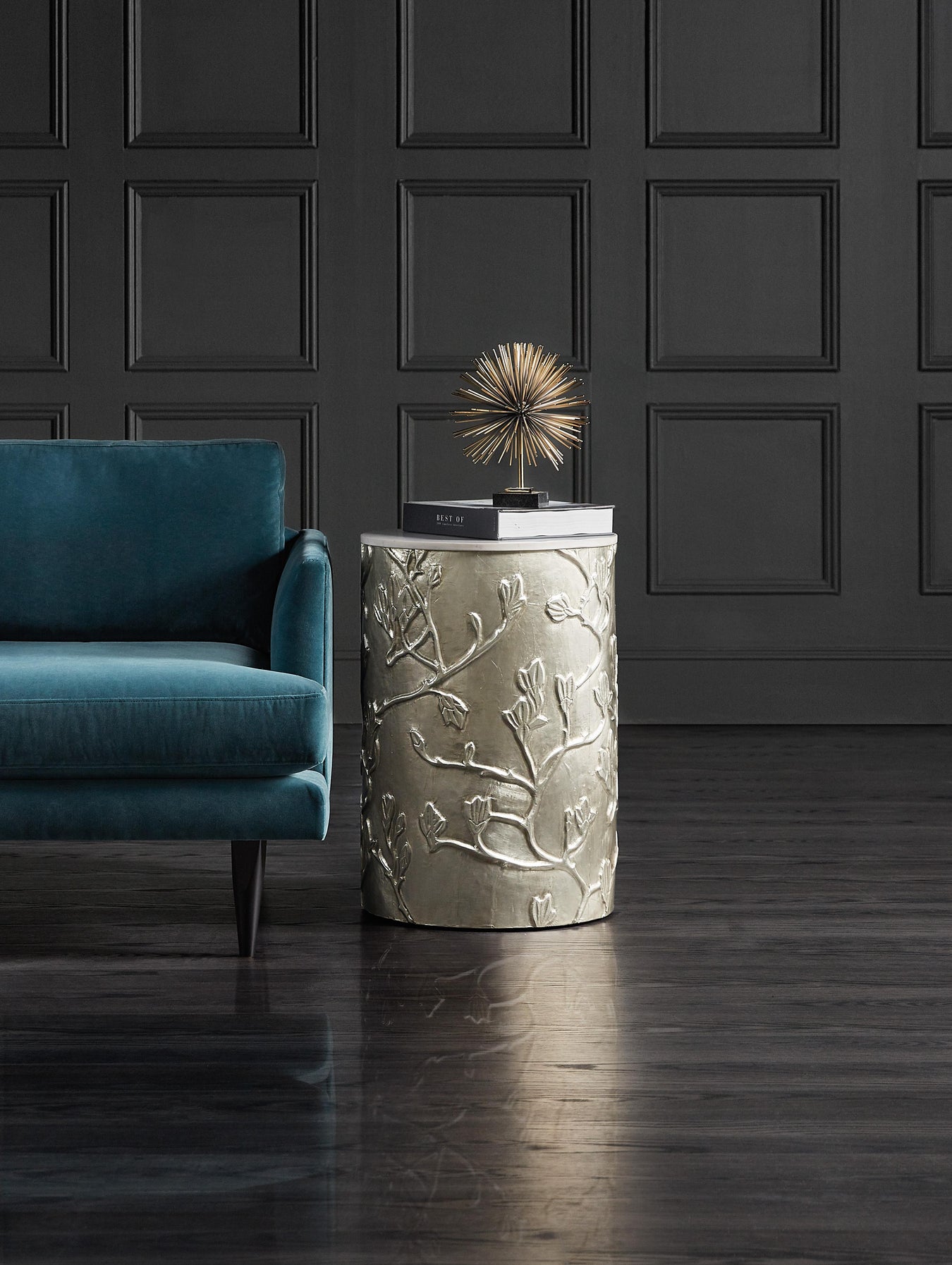 German Silver Foil with Marble Top