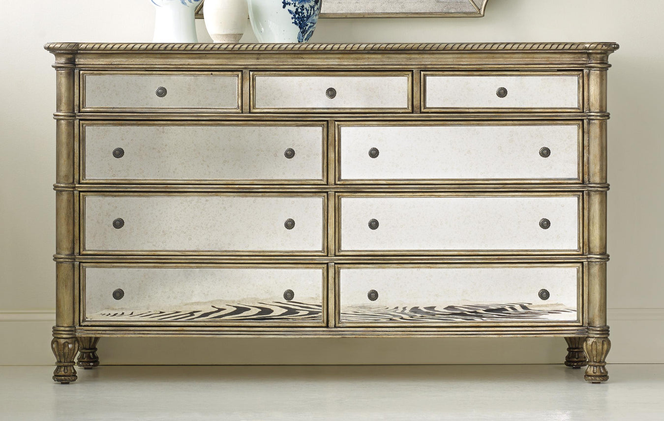 Silver Leaf and Antique Mirror