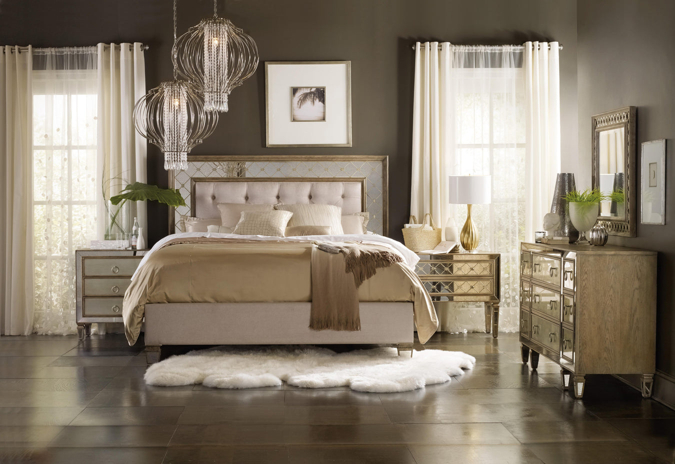 Hardwoods with Antique Mirror