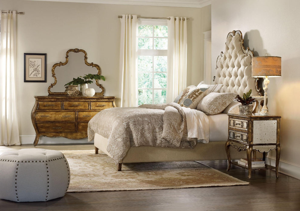 Sanctuary California King Tufted Bed - Bling