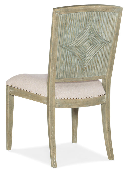 Surfrider Carved Back Side Chair-2 per ctn/price ea - J. Patrick’s Furniture (Pooler, GA)