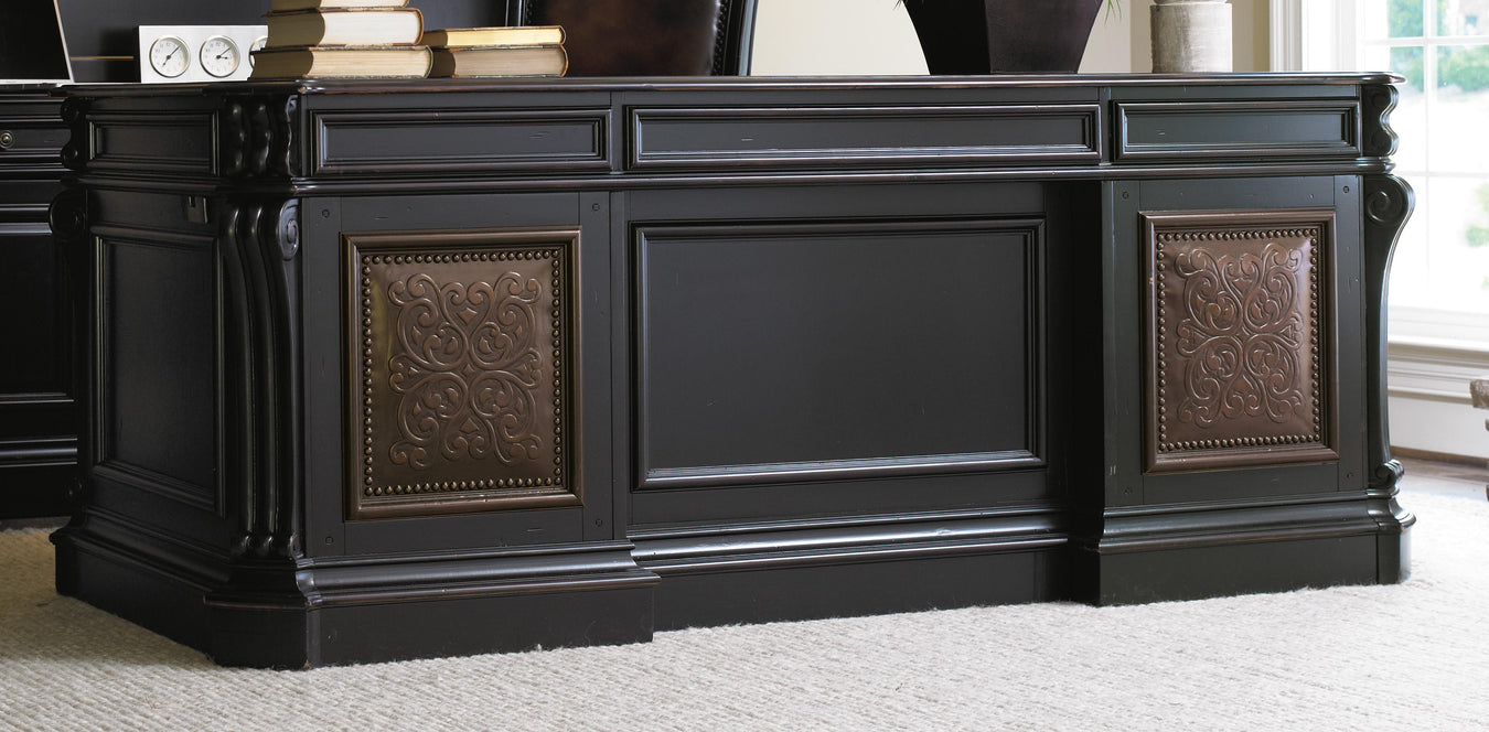 Cherry Veneers with Carved Leather