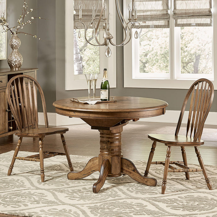 Carolina Crossing Pedestal Table