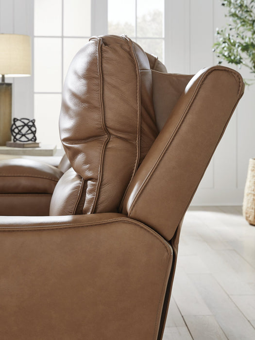 DeepWakes Power Reclining Loveseat with Console - J. Patrick’s Furniture (Pooler, GA)