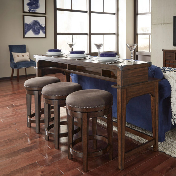 Aspen Skies Swivel Barstool in Russet Brown image