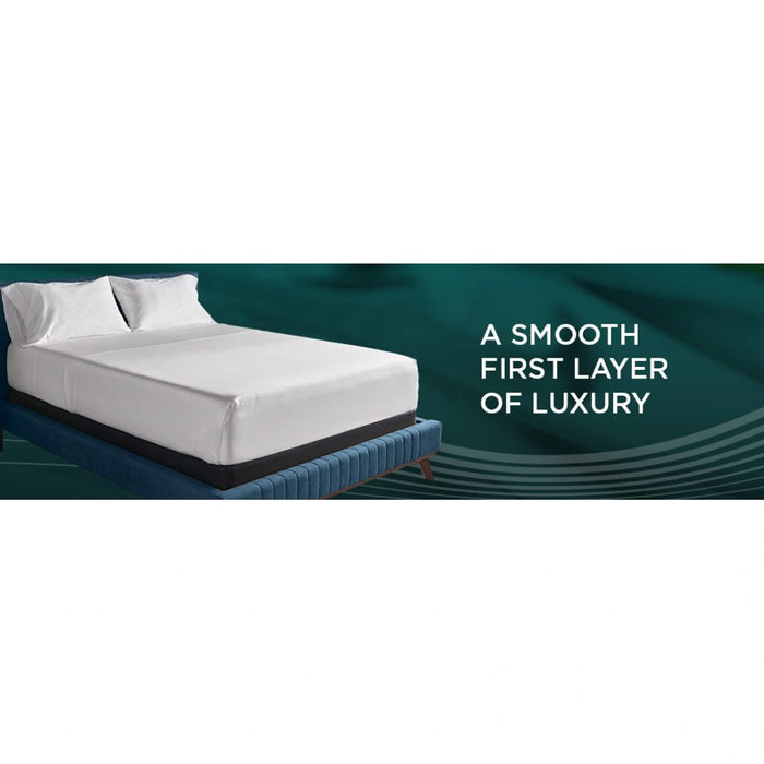 TEMPUR-Adapt Luxe Egyptian Cotton Sheets - Sleepy Blue