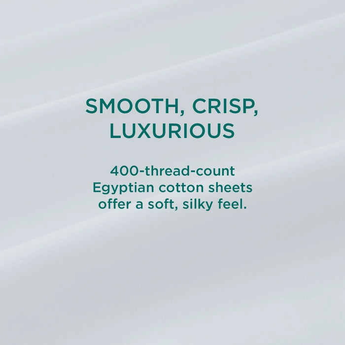 TEMPUR-Adapt Luxe Egyptian Cotton Sheets - Sleepy Blue