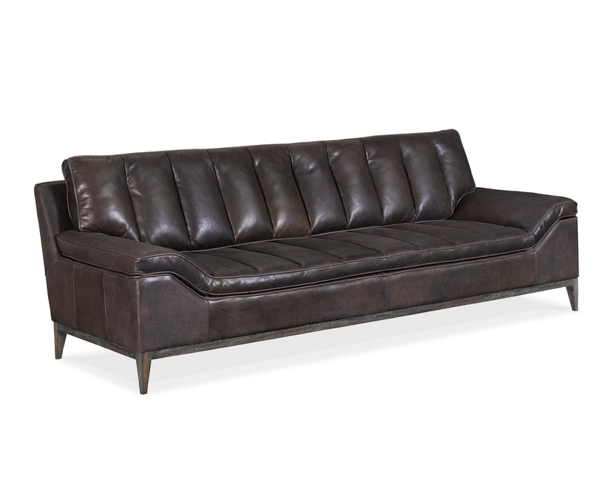 Kandor Leather Stationary Sofa