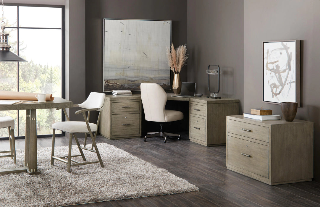 Linville Falls Corner Desk with Two Files