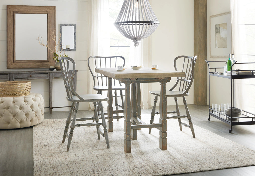 Ciao Bella Spindle Back Counter Stool-Speckled Gray
