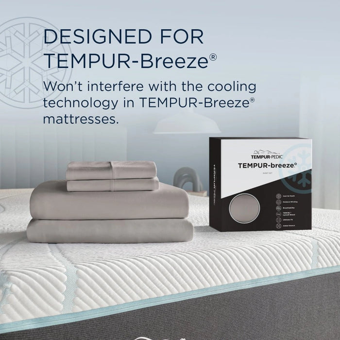 Tempur-Pedic Breeze Pillowcase Set - Graphite
