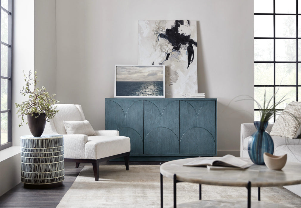 Melange Round Valley Three Door Entertainment Credenza